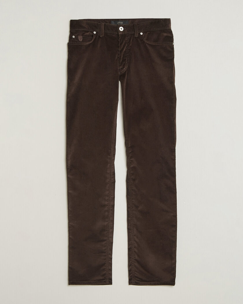 Brioni 5-Pocket Corduroy Pants Dark Brown – Bruin