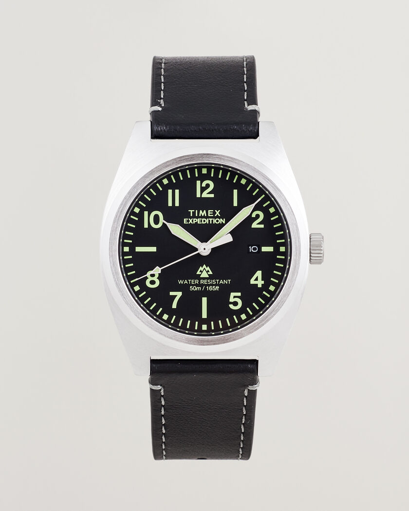 Timex Expedition North Capstone Leather Strap 39mm Black Dial – Zwart