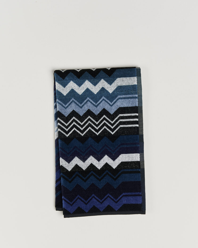Missoni Home Giacomo Hand Towel 70x40cm Multi Blue – Blauw