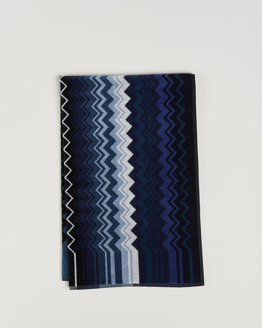 Missoni Home Giacomo Bath Towel 70x115cm Multi Blue – Blauw