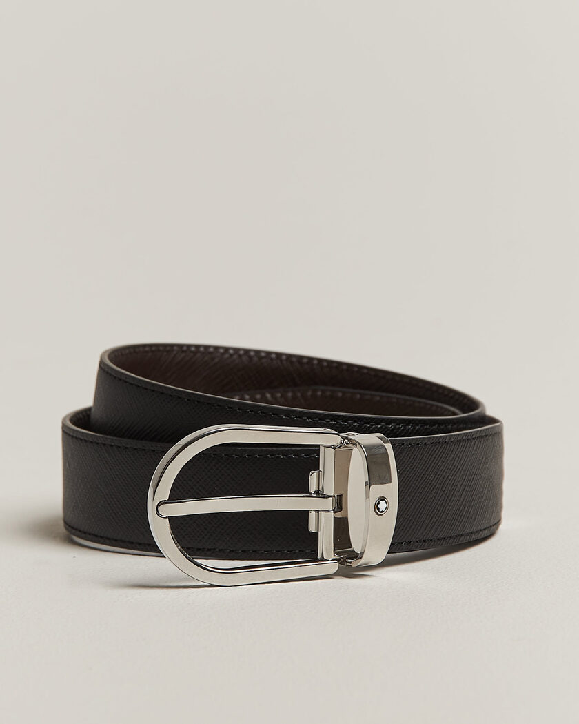 Montblanc Sartoial Horseshoe 30mm Reversible Belt Black/Brown – Bruin