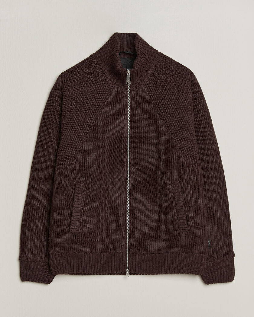 Carhartt WIP Bandley Padded Wool Mix Full Zip Palisander Brown – Bruin
