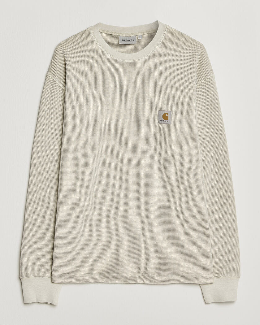Carhartt WIP Long Sleeve Waffle T-Shirt Fleur De Sel – Wit