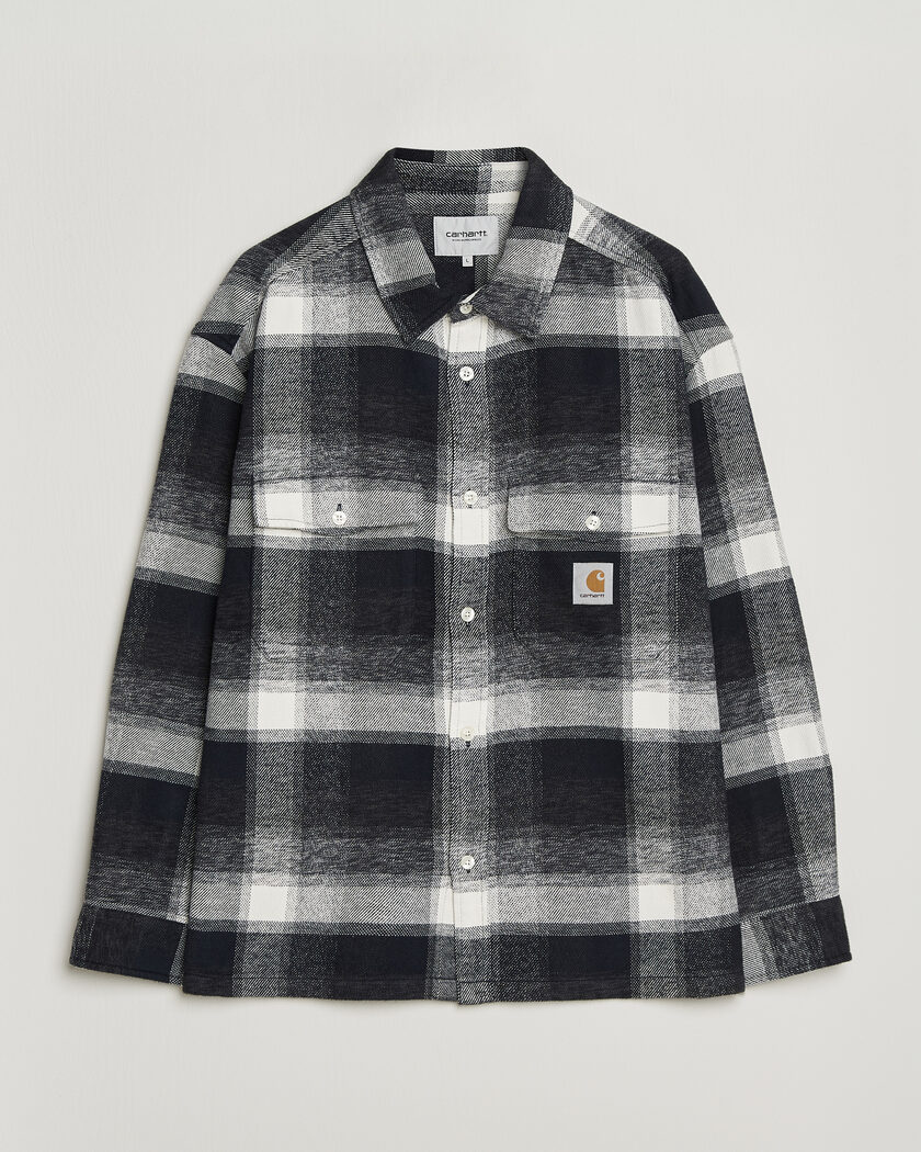 Carhartt WIP Esterson Checked Shirt Dark Navy – Blauw