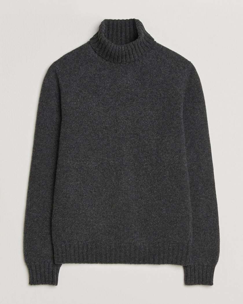 Fedeli Wool/Cashmere Rollneck Anthracite – Grijs