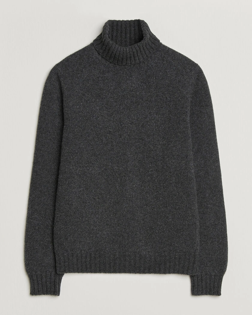 Fedeli Wool/Cashmere Rollneck Anthracite – Grijs