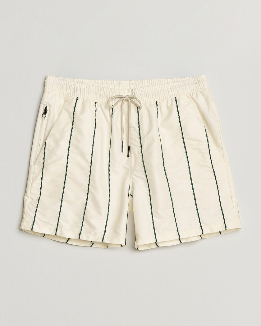 OAS Printed Swimshorts White/Green – Wit