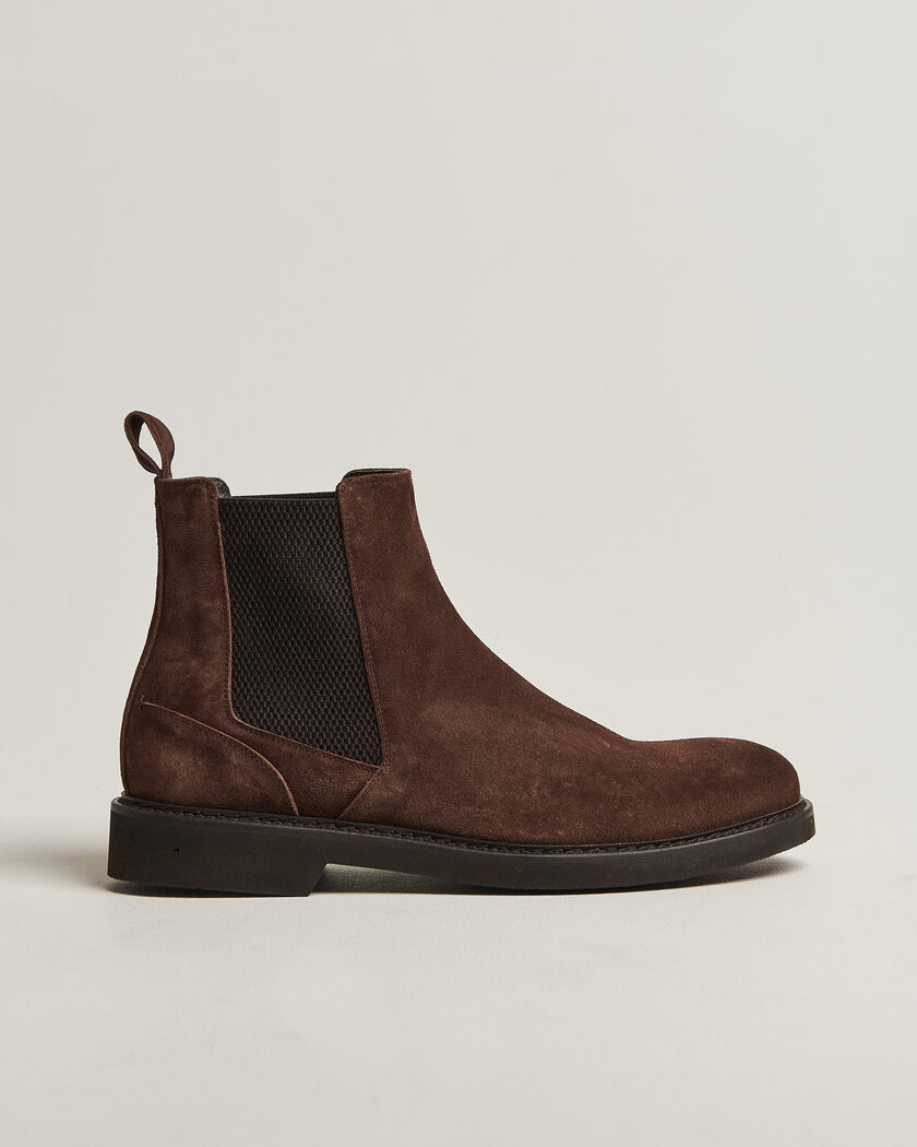 Canali Chelsea Boots Dark Brown Suede – Bruin