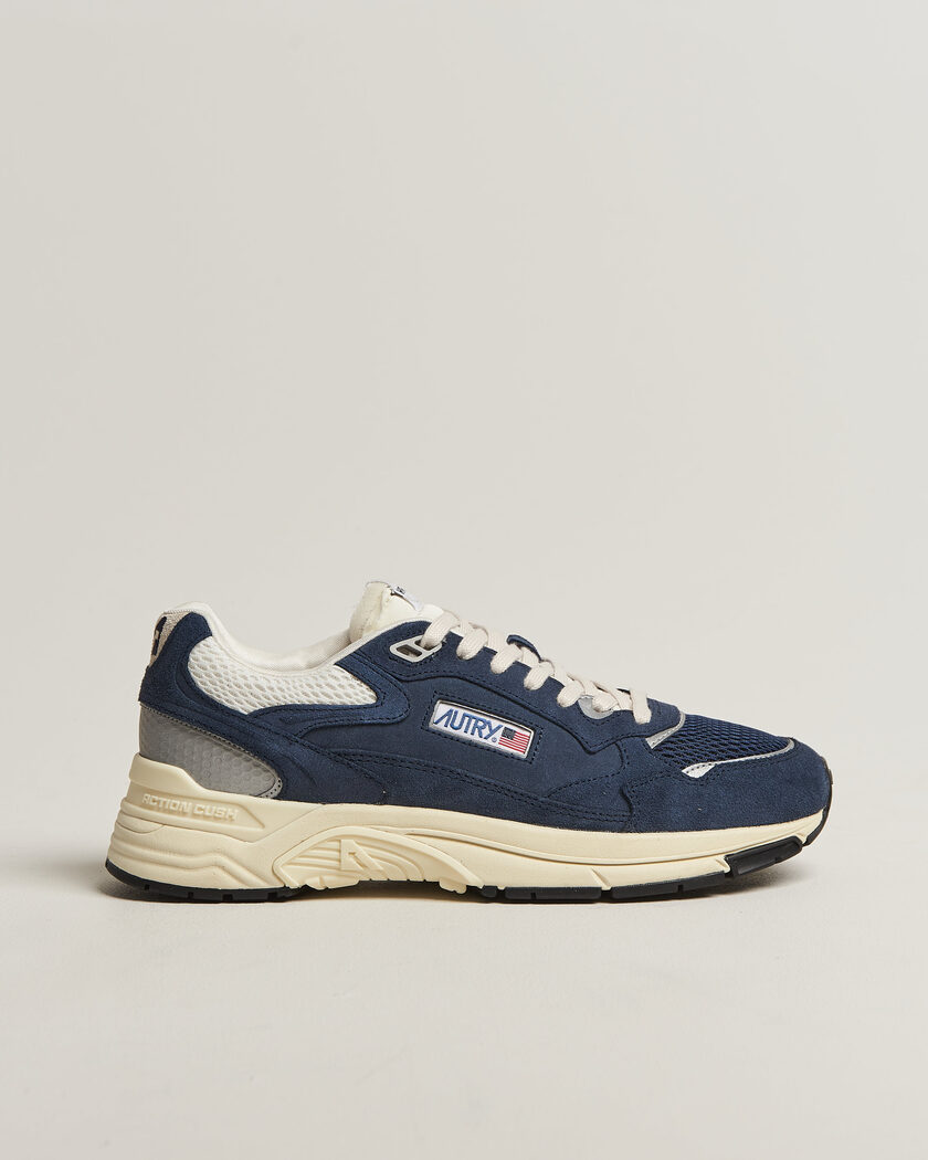 Autry Hyperway Low Suede Running Sneaker Navy – Blauw