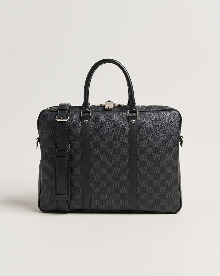 Louis Vuitton Pre-Owned Porte Documents Damier Graphite – Grijs