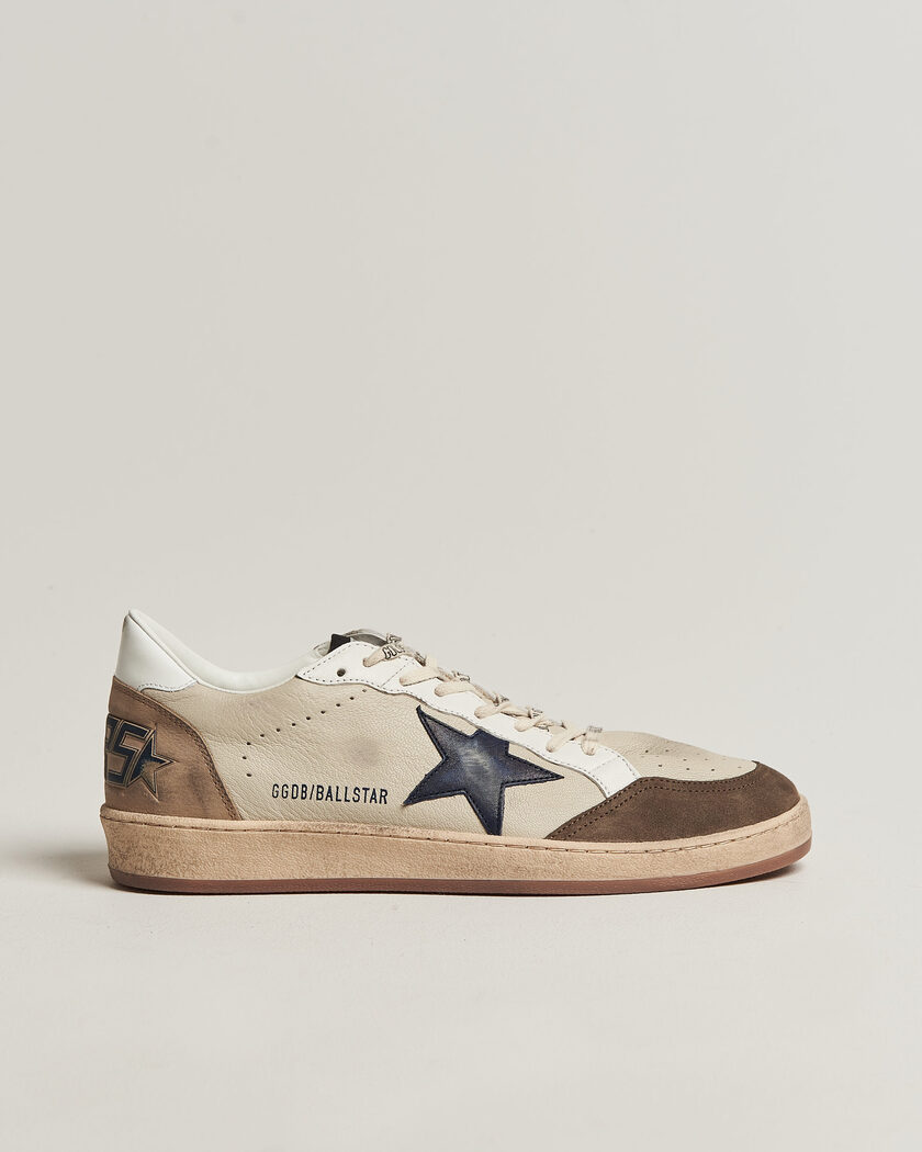 Golden Goose Ball Star Sneakers Cream/Grey – Wit