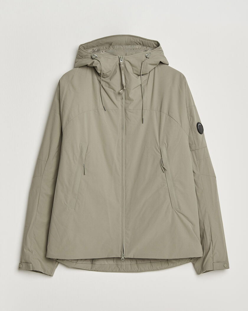 C.P. Company Pro-Tek Lightweight Padded Hood Jacket Light Grey – Grijs
