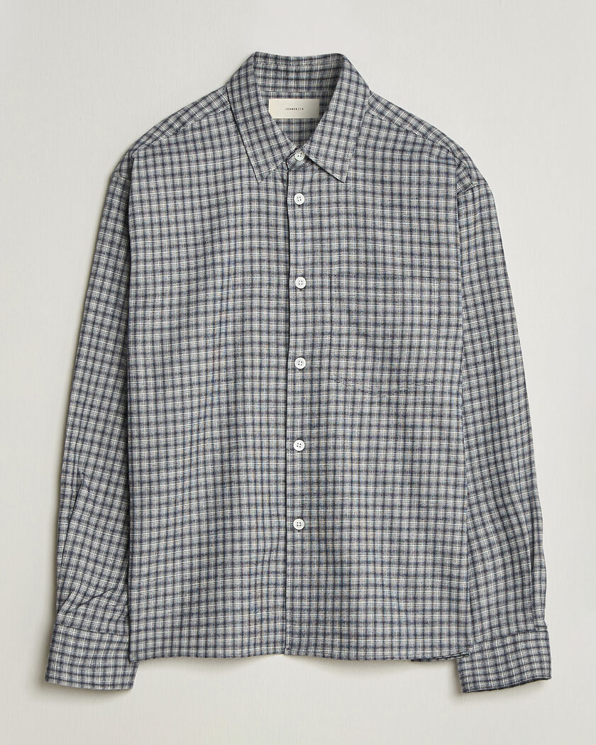 Jeanerica Juan Checked Flannel Shirt Blue – Blauw