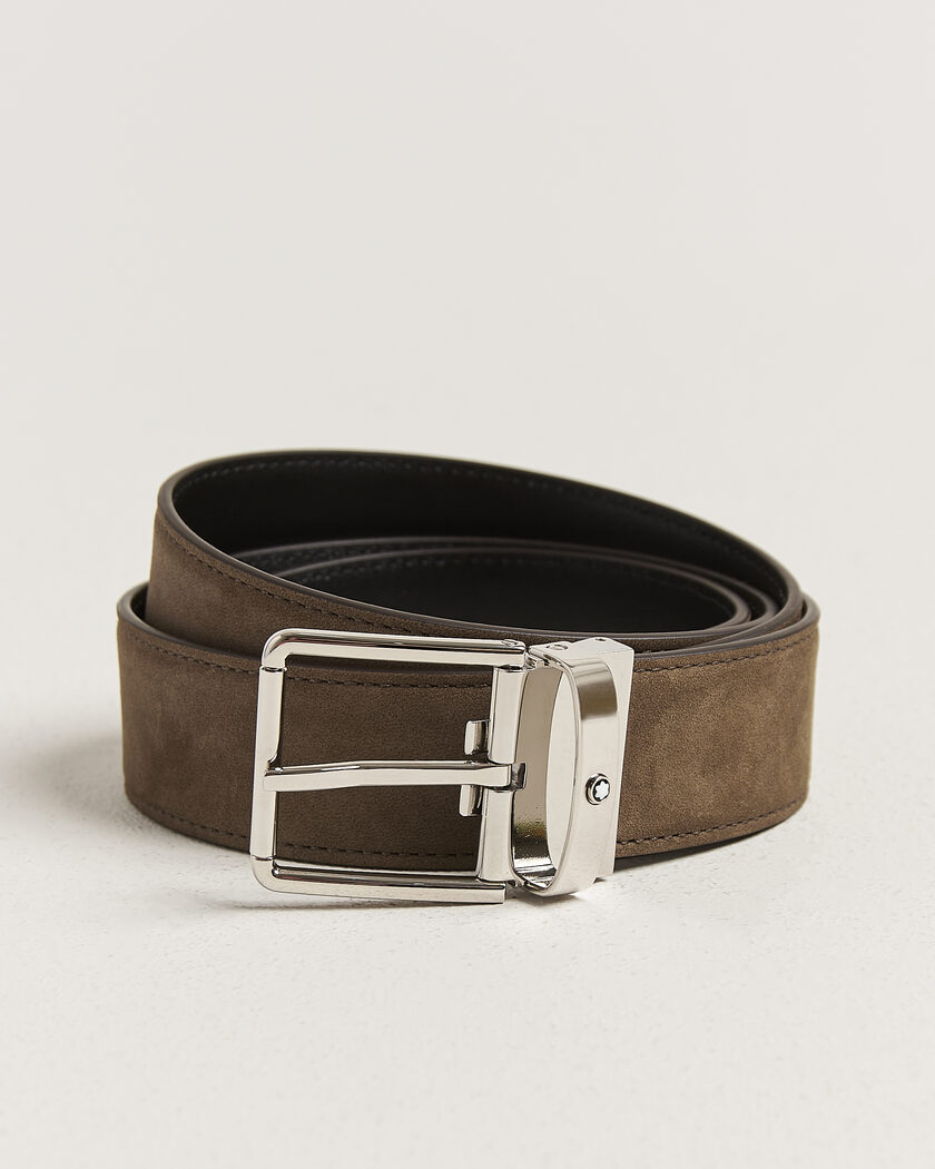Montblanc 35mm Reversible Suede Belt Brown/Black – Bruin