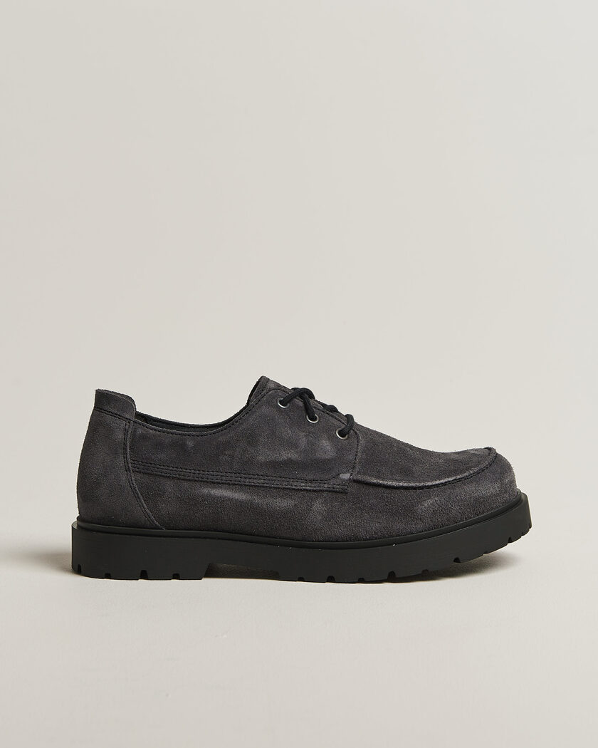 BIRKENSTOCK Highwood Moc Lace Charcoal Suede – Grijs