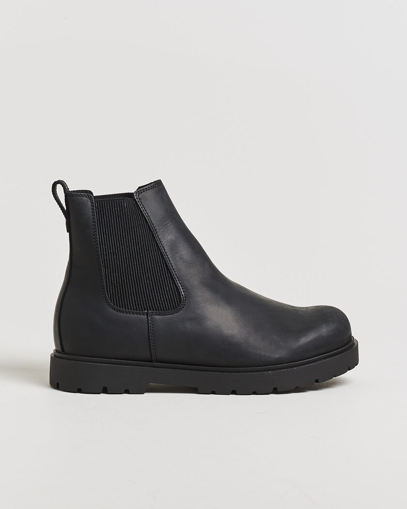 BIRKENSTOCK Highwood Oiled Leather Chelsea Boot Black – Zwart