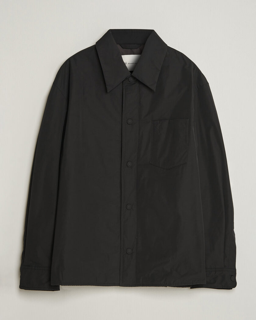 AMI Padded Shirt Jacket Black – Zwart