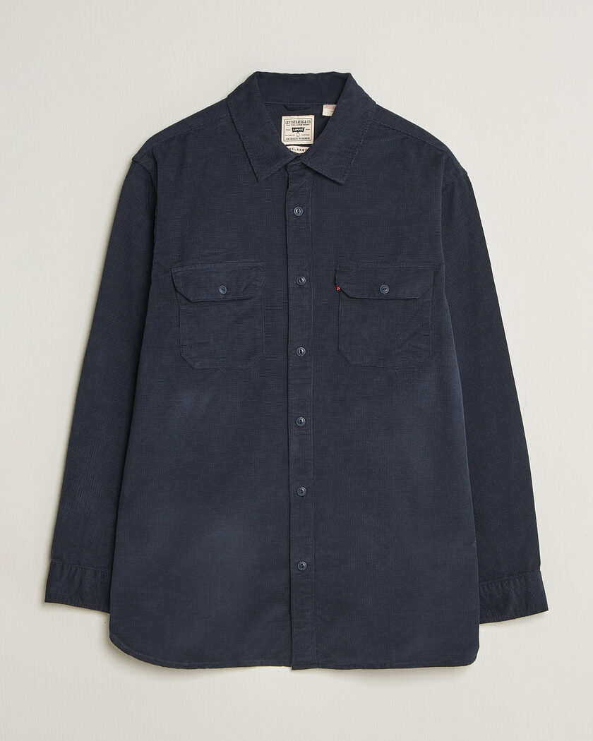 Levi's Jackson Corduroy Worker Shirt Nightfall Navy – Blauw