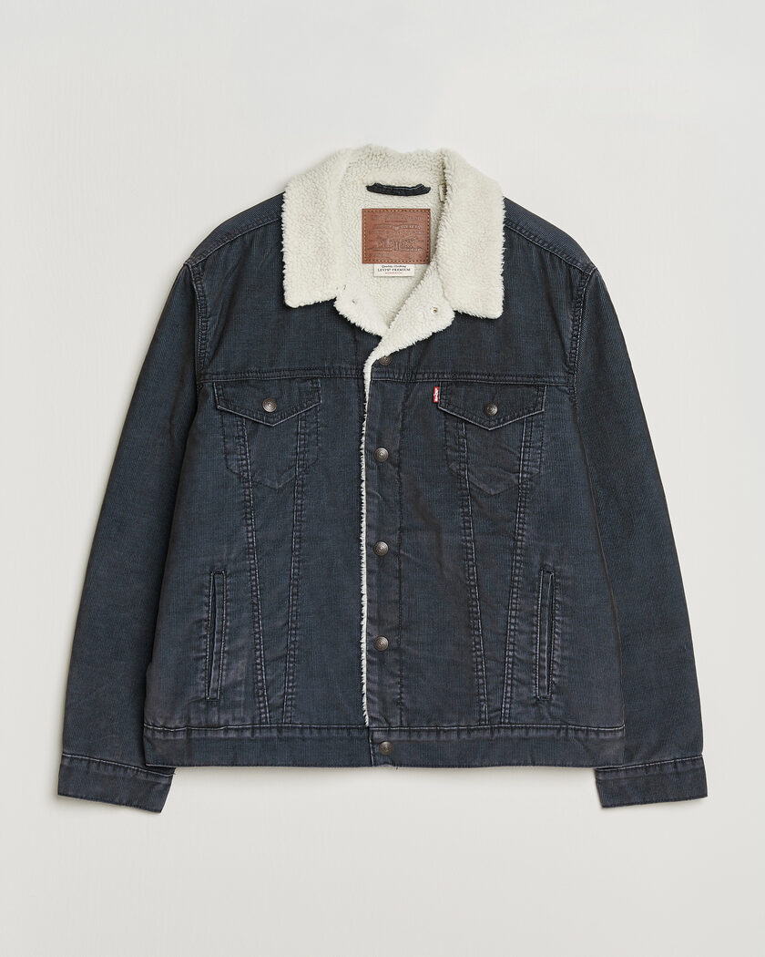 Levi's Type 3 Sherpa Trucker Worn-In Delft Steelhead – Grijs
