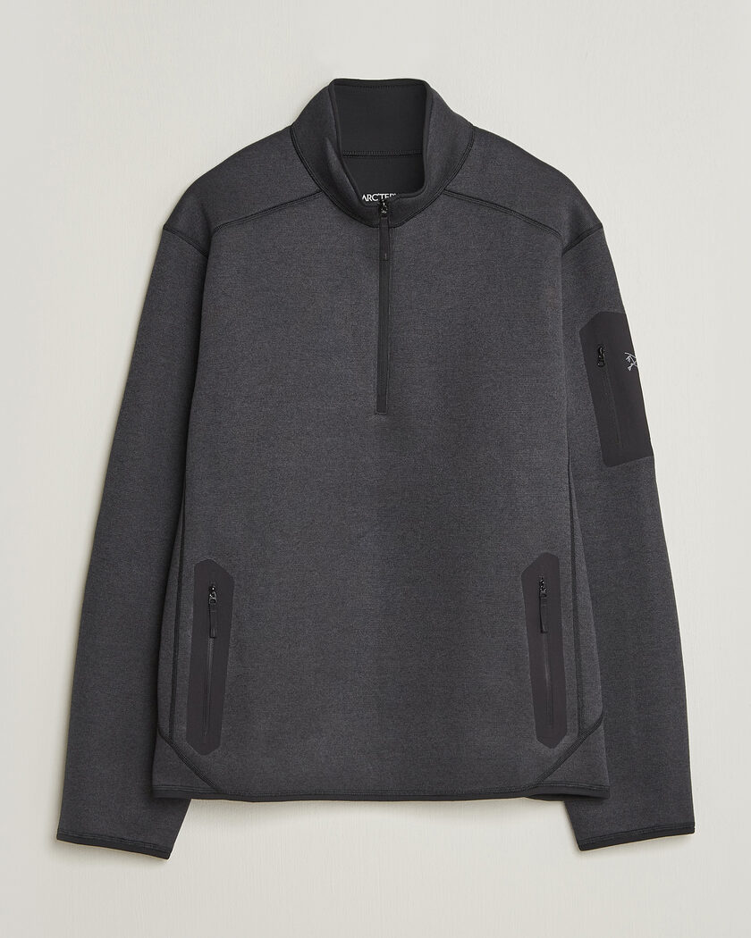 Arc'teryx Covert Half Zip Black Heather – Zwart