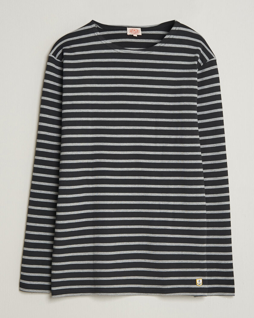 Armor-lux Houat Héritage Stripe Long Sleeve T-Shirt Black/Grey – Meerkleurig