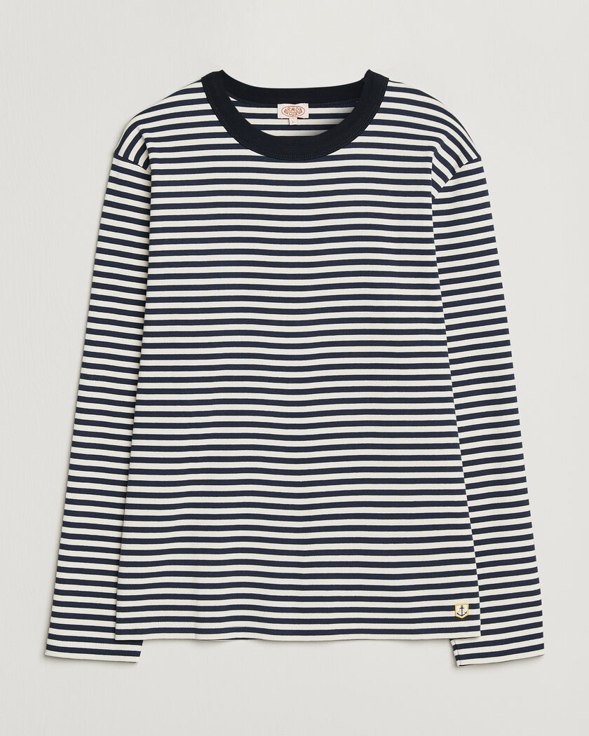 Armor-lux Héritage Striped Long Sleeve T-Shirt Marine/Milk – Meerkleurig