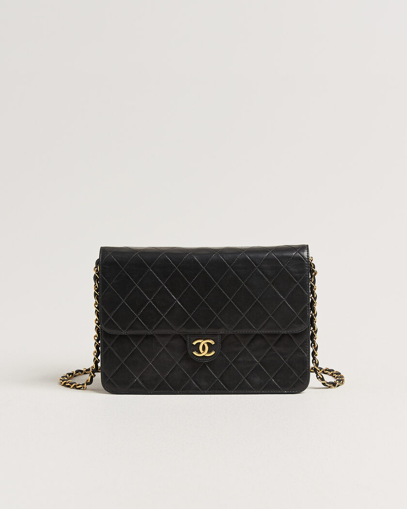 Chanel Pre-Owned Single Flap Bag Black – Zwart