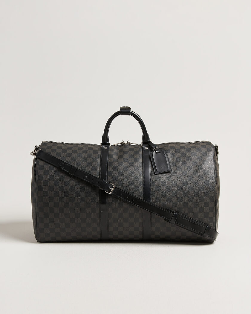 Louis Vuitton Pre-Owned Keepall Bandouliére 55 Damier Graphite – Grijs
