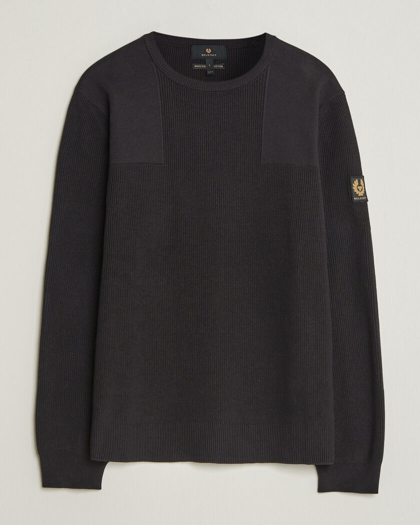 Belstaff Commander Knitted Crew Neck Black – Zwart