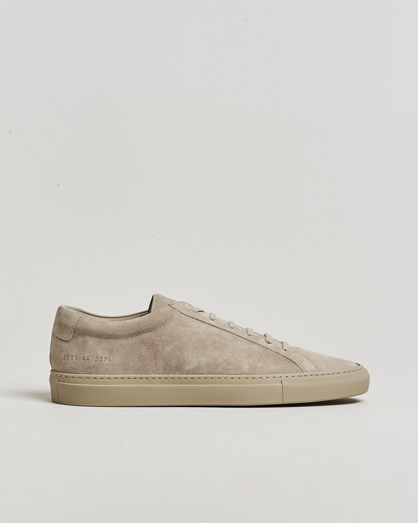Common Projects Original Achilles Suede Sneaker Warm Grey – Grijs