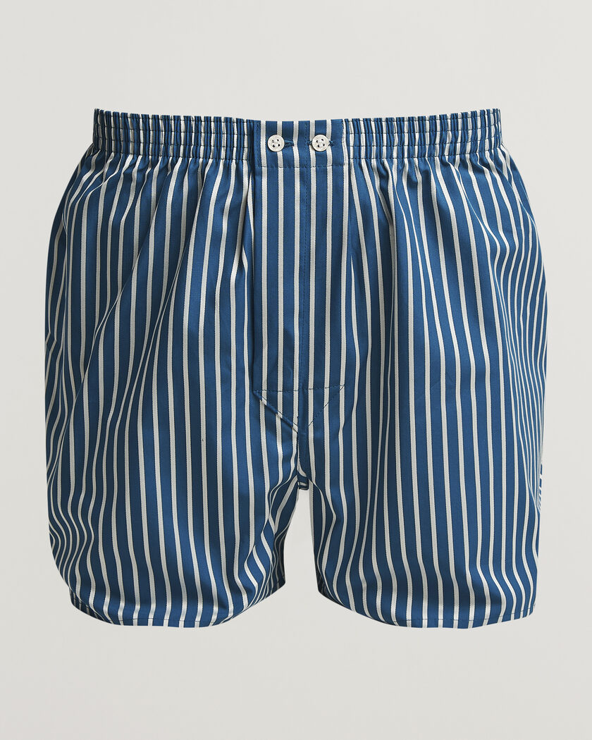 Derek Rose Classic Fit Striped Woven Cotton Boxer Shorts Blue/White – Meerkleurig