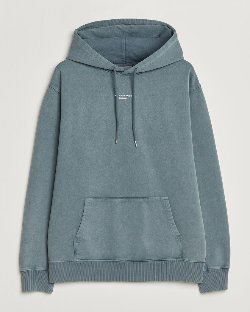 Drôle de Monsieur Classic Slogan Hoodie Dark Grey – Grijs