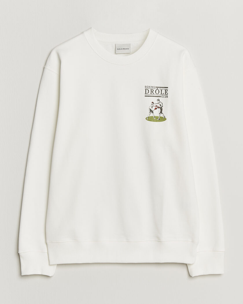 Drôle de Monsieur Boxers Sweatshirt Off White – Wit