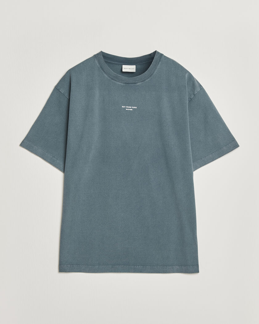 Drôle de Monsieur Classic Slogan T-Shirt Dark Grey – Grijs
