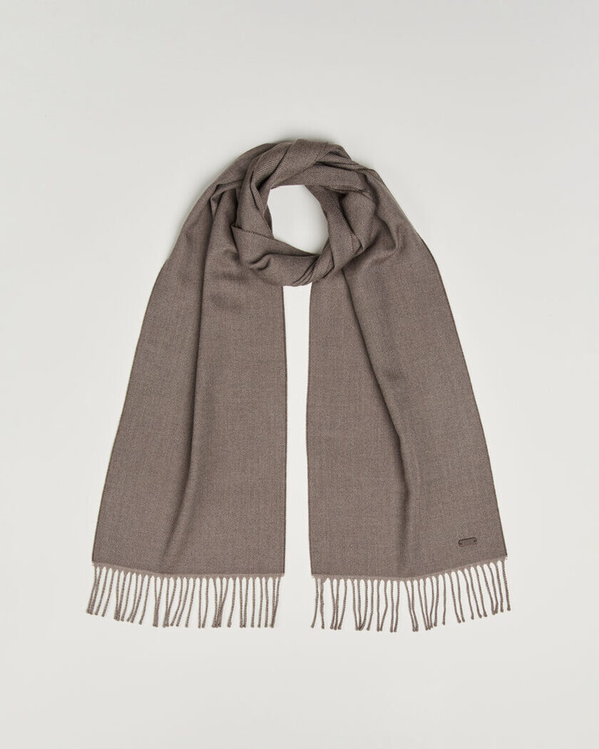 Eton Twill Merino Wool Scarf Brown – Bruin