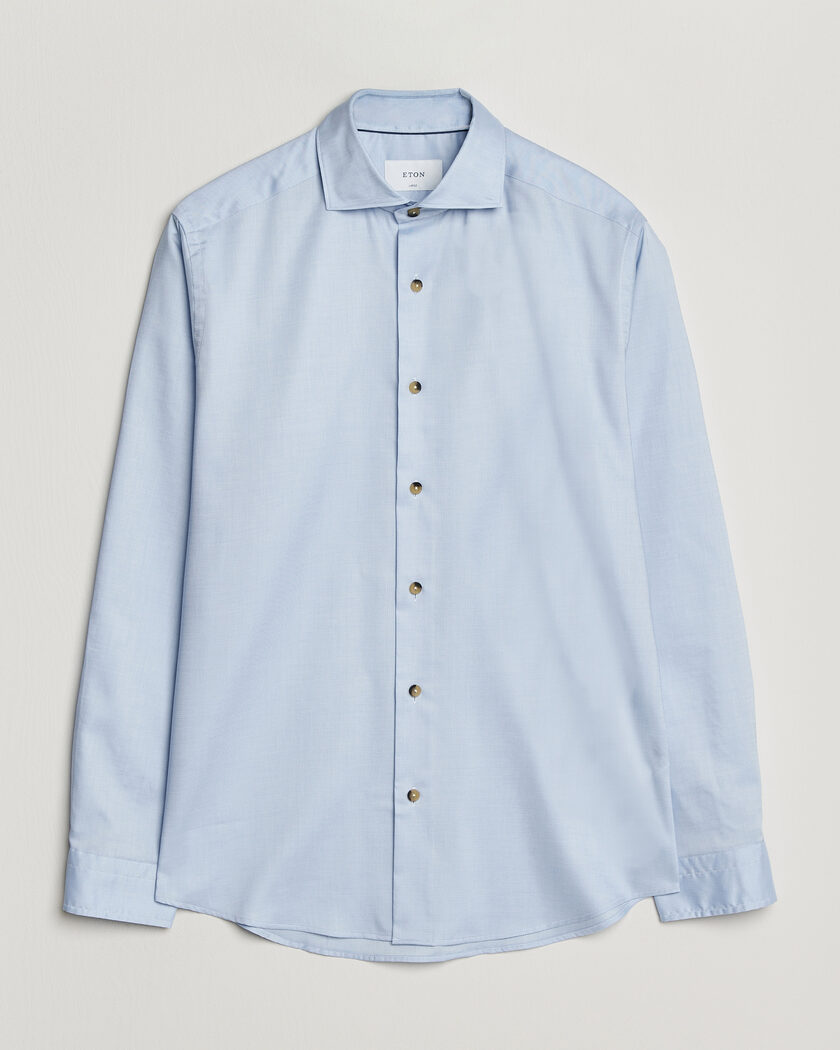 Eton Signature Oxford Shirt Light Blue – Blauw