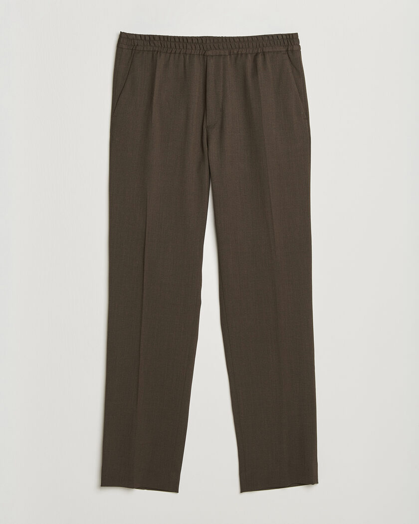 Filippa K Theo Relaxed Wool Trousers Walnut Brown – Bruin