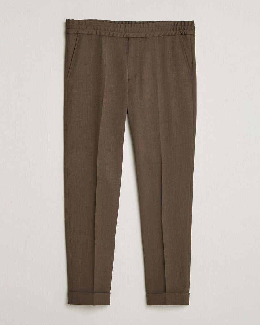 Filippa K Terry Wool Trousers Walnut Brown – Bruin