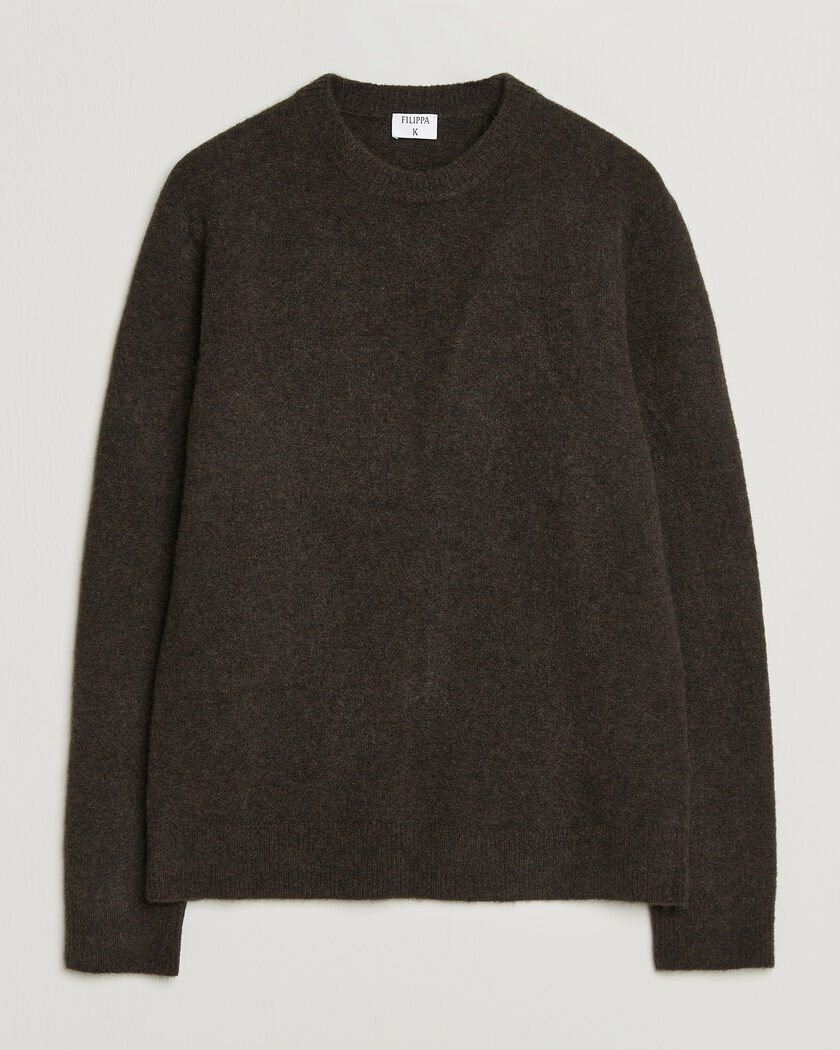 Filippa K Yak Knitted Sweater Golden Brown – Bruin