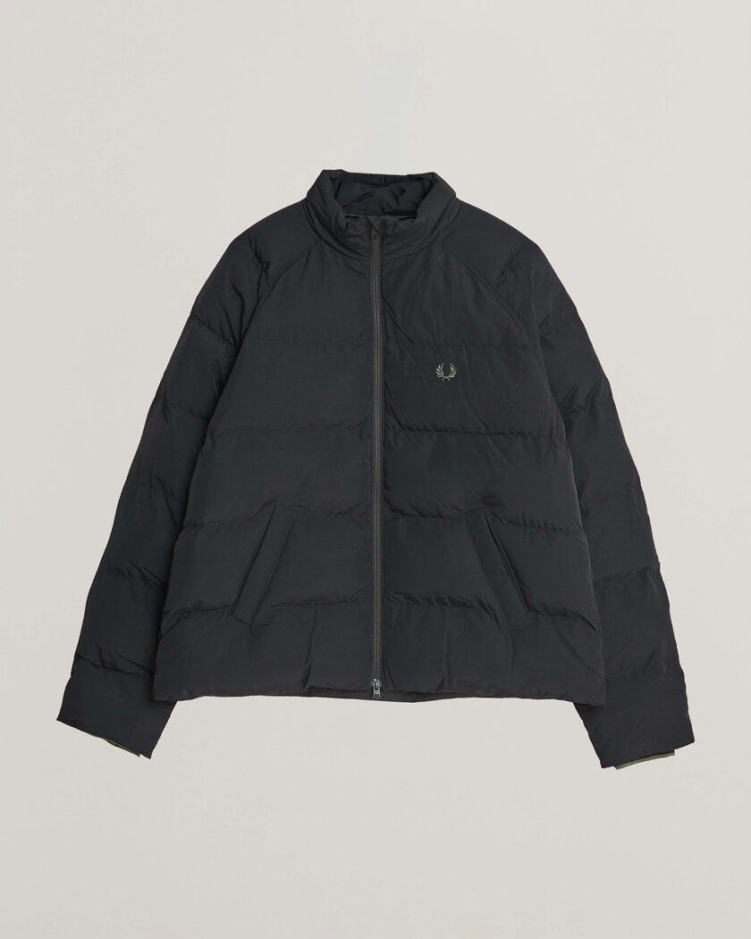 Fred Perry Raglan Sleeve Padded Jacket Black – Zwart