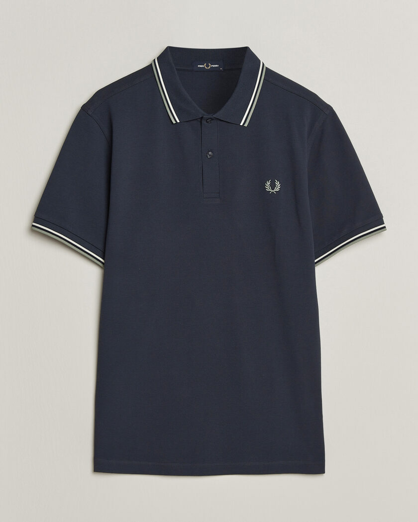 Fred Perry Twin Tipped Polo Shirt Dark Airforce – Blauw