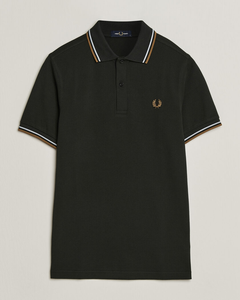 Fred Perry Twin Tipped Polo Shirt Night Green – Groen