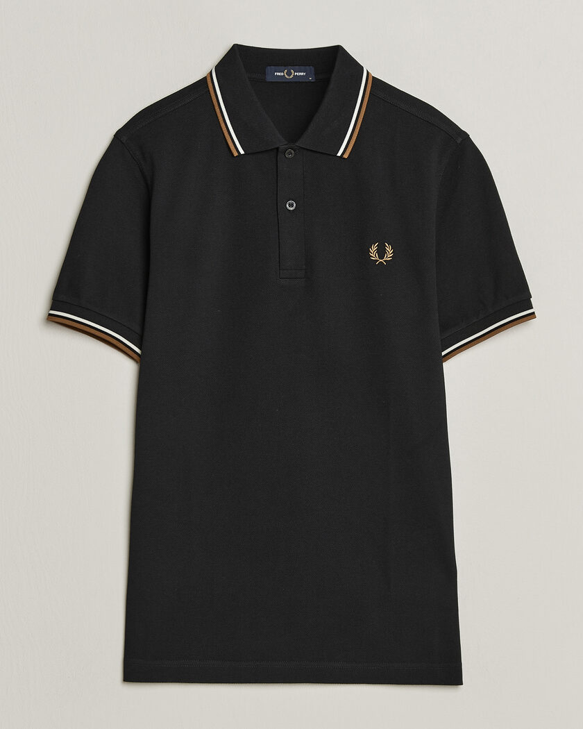 Fred Perry Twin Tipped Polo Shirt Black – Zwart