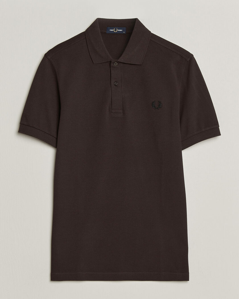 Fred Perry Plain Polo Shirt Night Rich Brown – Bruin