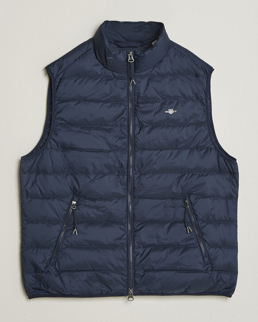 Gant Light Down Vest Evening Blue – Blauw