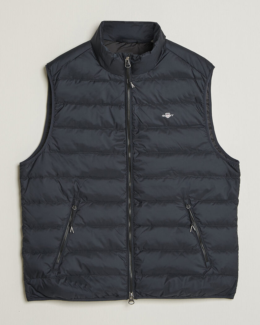 Gant Light Down Vest Black – Zwart