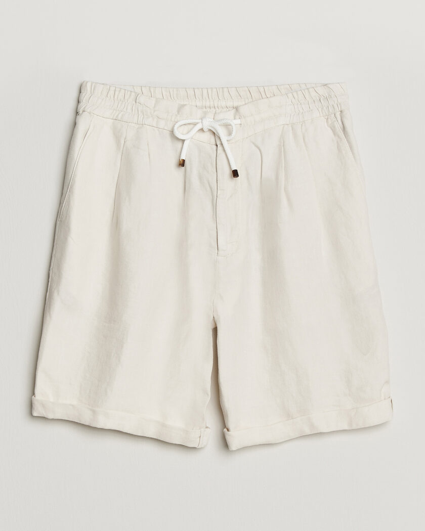 OAS Porto Waffle Shorts Ecru | Man - CareOfCarl.nl
