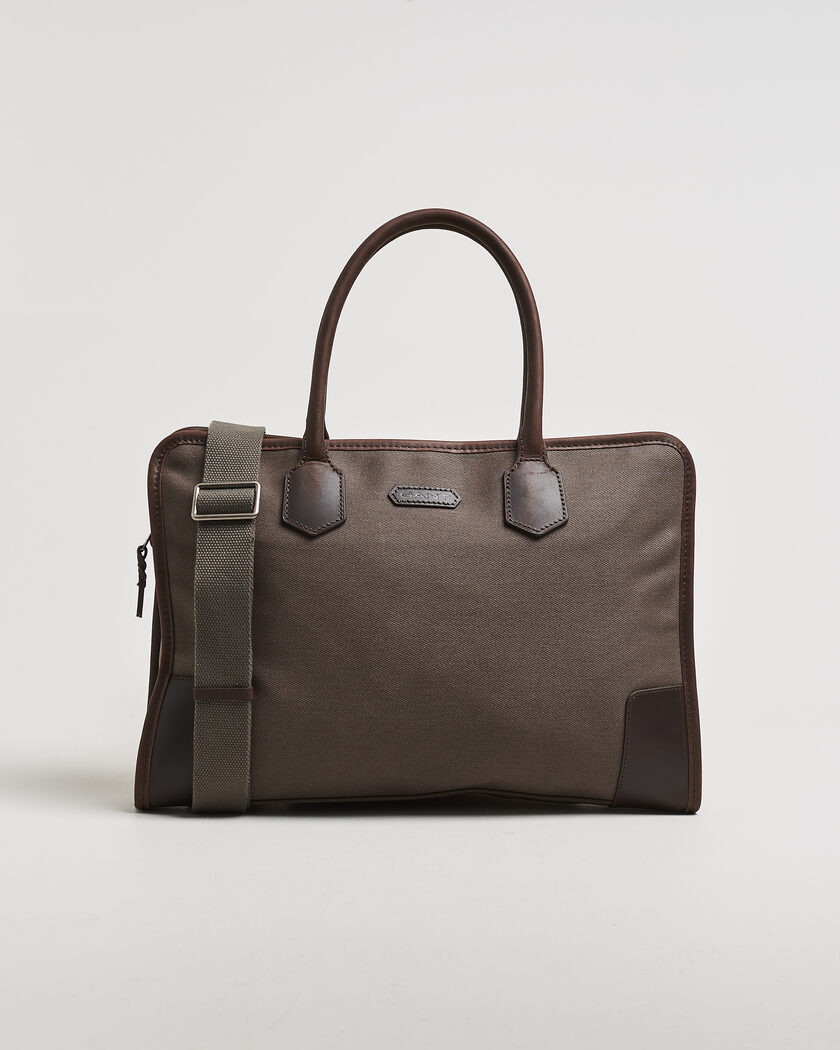 Gant Modern Premium Canvas Commuter Bag Faded Taupe – Bruin