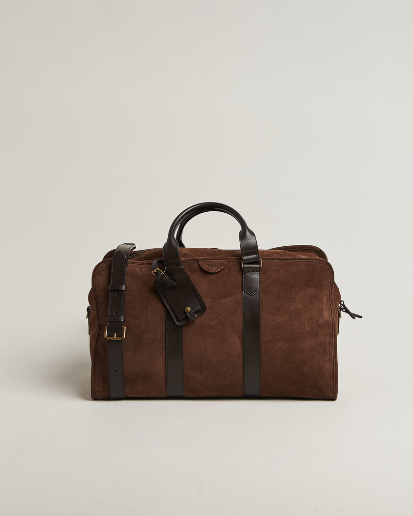 Gant Suede Duffle Bag Soil Brown – Bruin