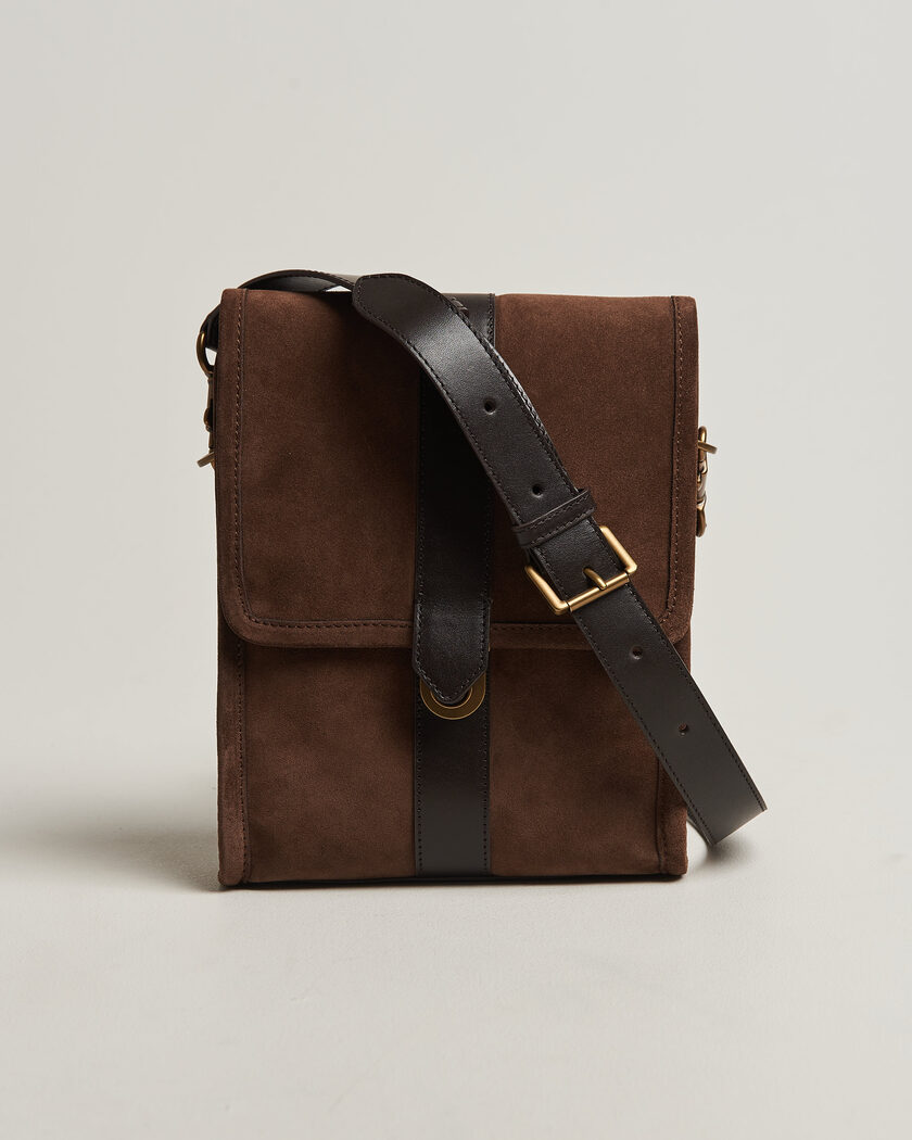 Gant Suede Shoulder Bag Soil Brown – Bruin